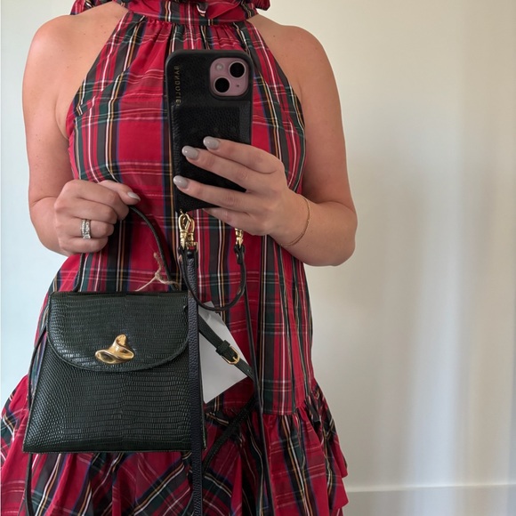 Little Liffner Green Snakeskin Handbag - Picture 2 of 3